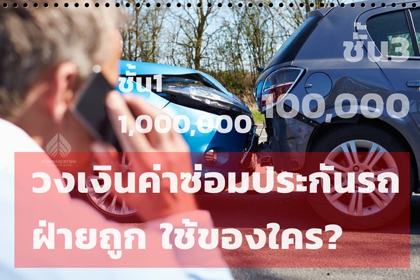 วงเงินค่าซ่อมประกันรถ ฝ่ายถูกใช้ของใคร